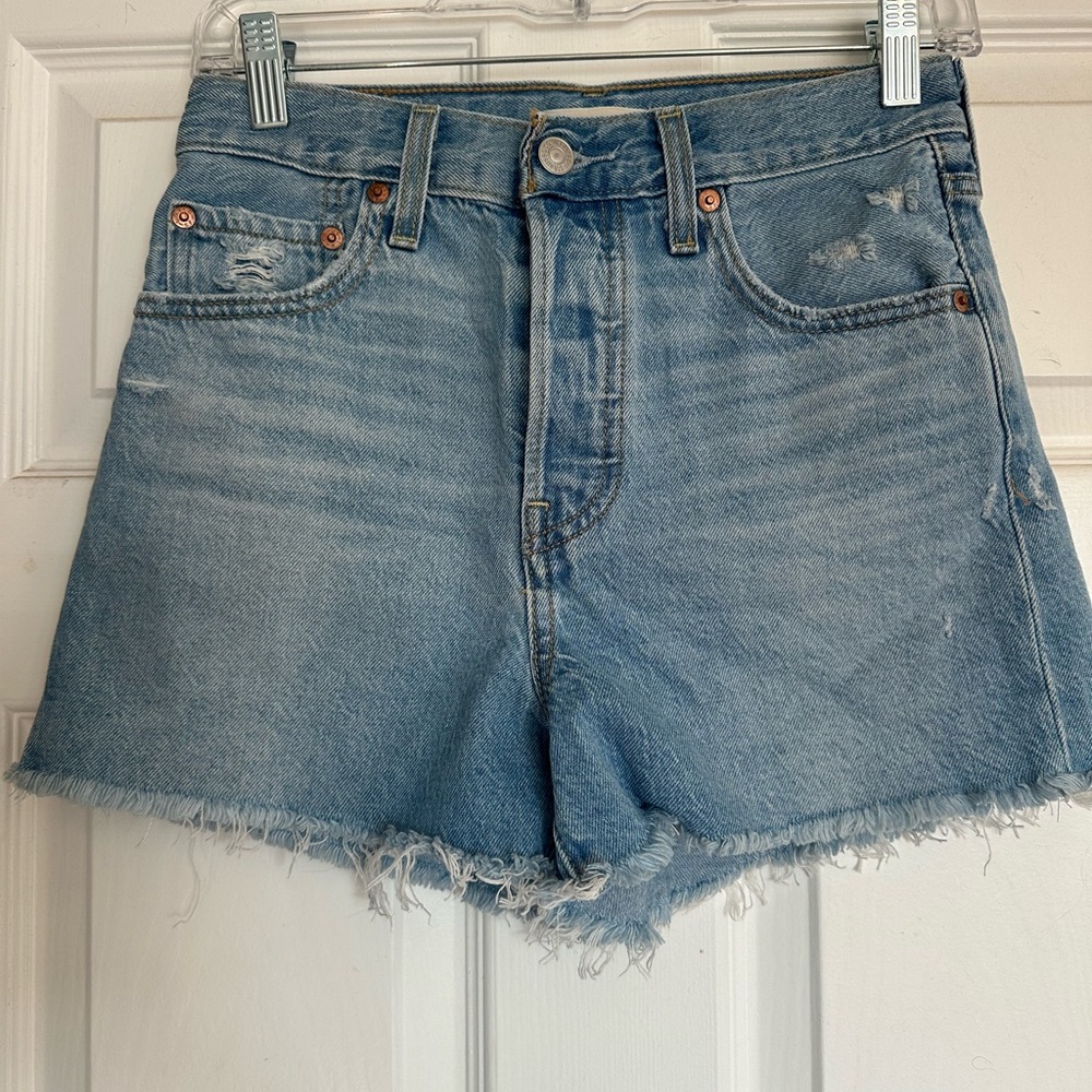Levi's Light Blue Jean Shorts- size 25